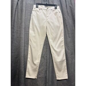 DG2 White Denim Jeans‎ High Waist Classic Style Pants Size 10
